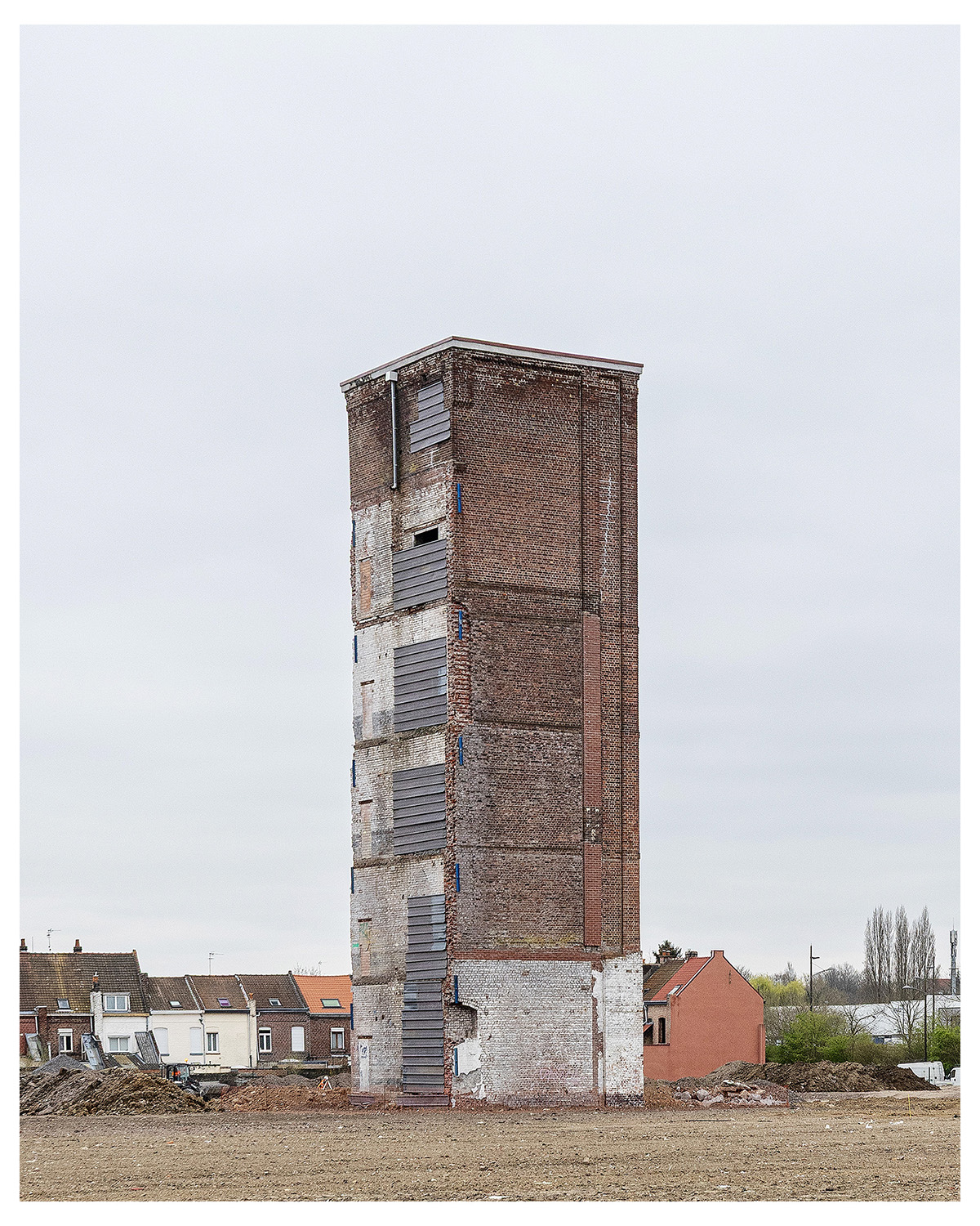 Photographie d'architecture et de patrimoine, Lille, Nord, Hauts-de-France. Ancienne tour de la Filature Desurmont, à Tourcoing ©Thomas Karges