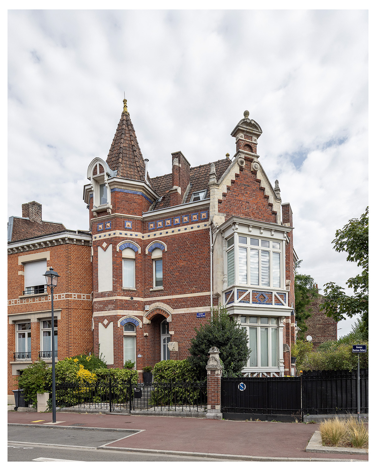Photographie d'architecture et de patrimoine, Lille, Nord, Hauts-de-France. Villa à Croix ©Thomas Karges