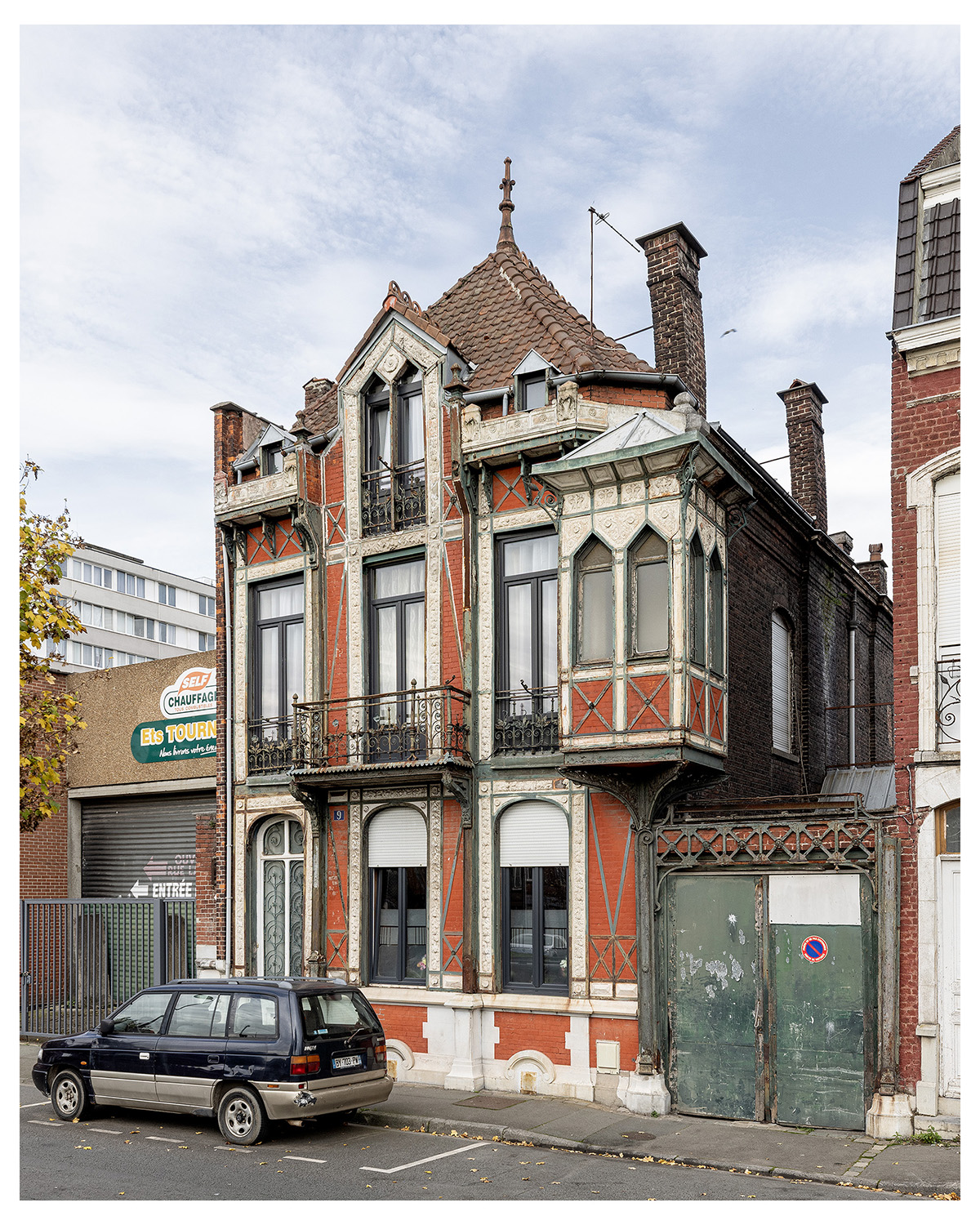 Photographie d'architecture et de patrimoine, Lille, Nord, Hauts-de-France. Habitation à Roubaix ©Thomas Karges