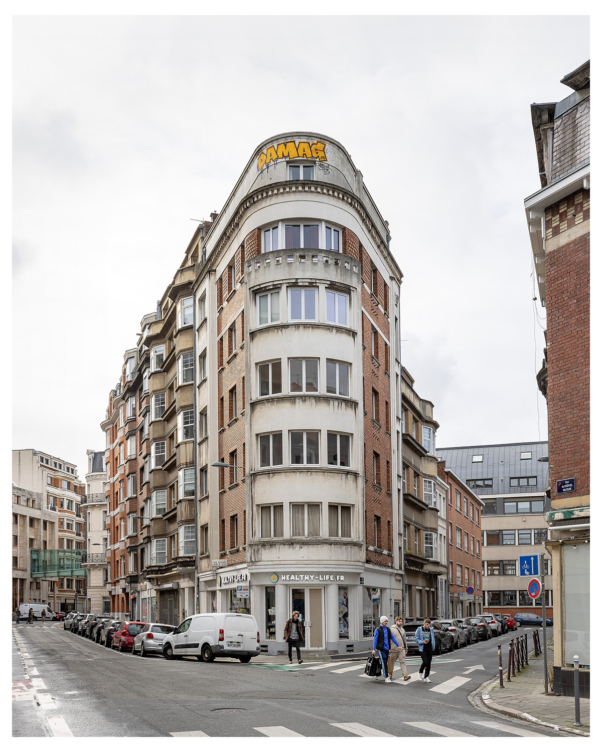Photographie d'architecture et de patrimoine, Lille, Nord, Hauts-de-France. Immeuble d'habitation à Lille ©Thomas Karges
