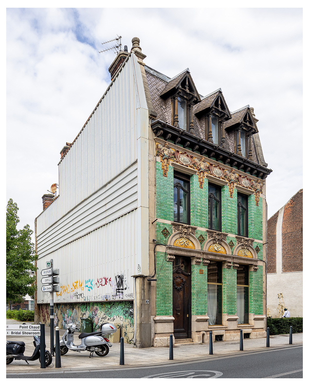 Photographie d'architecture et de patrimoine, Lille, Nord, Hauts-de-France. Villa Dubois ou Maison Verte à Roubaix ©Thomas Karges