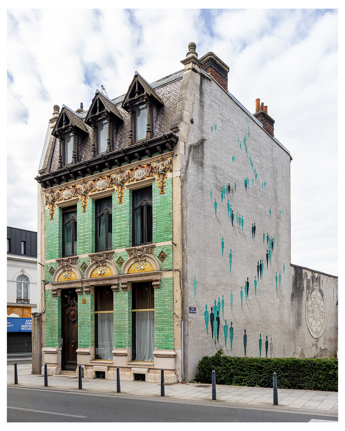 Photographie d'architecture et de patrimoine, Lille, Nord, Hauts-de-France. Villa Dubois ou Maison Verte à Roubaix ©Thomas Karges